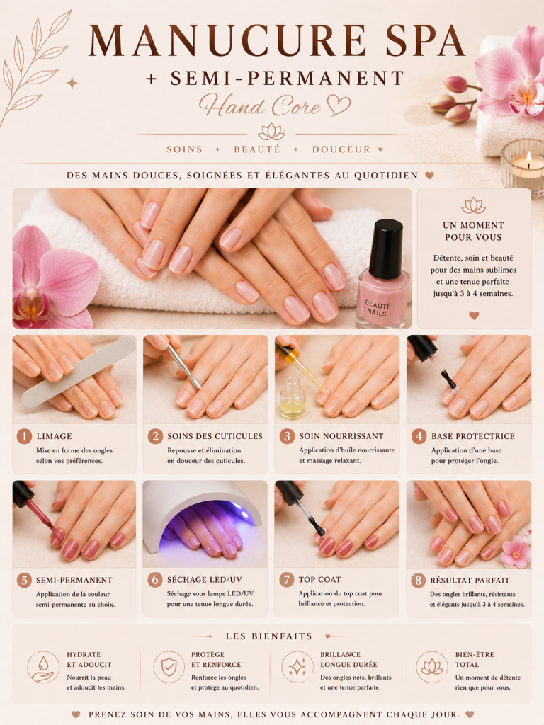 Manucure Spa + Semi-Permanent