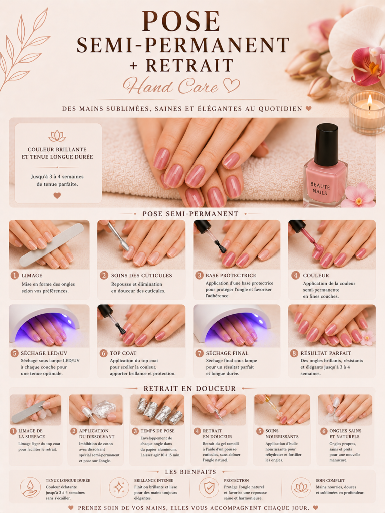 Pose Semi-Permanent + Retrait